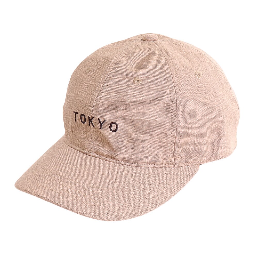 リネン刺繍 キャップ TOKYO 897PA9ST1660 BEG