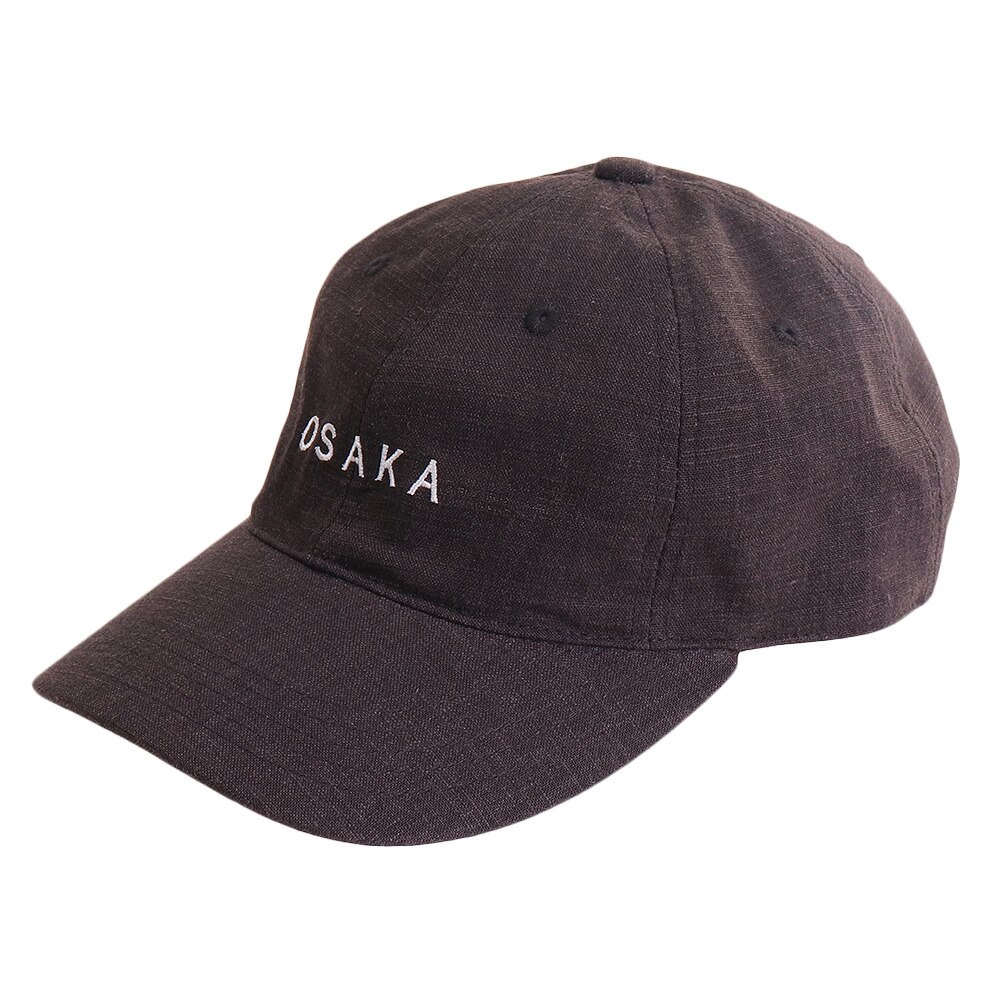  リネン刺繍 キャップ OSAKA 897PA9ST1662 BLK