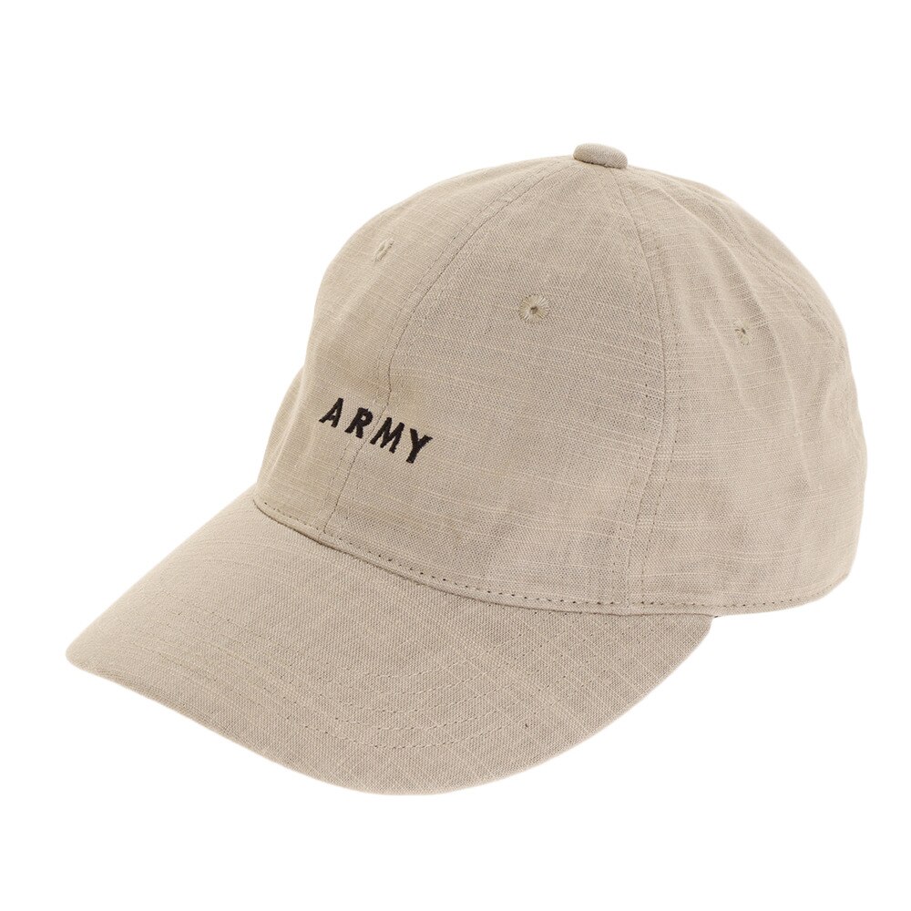  リネン刺繍キャップ ARMY 897PA9ST1671 BEG