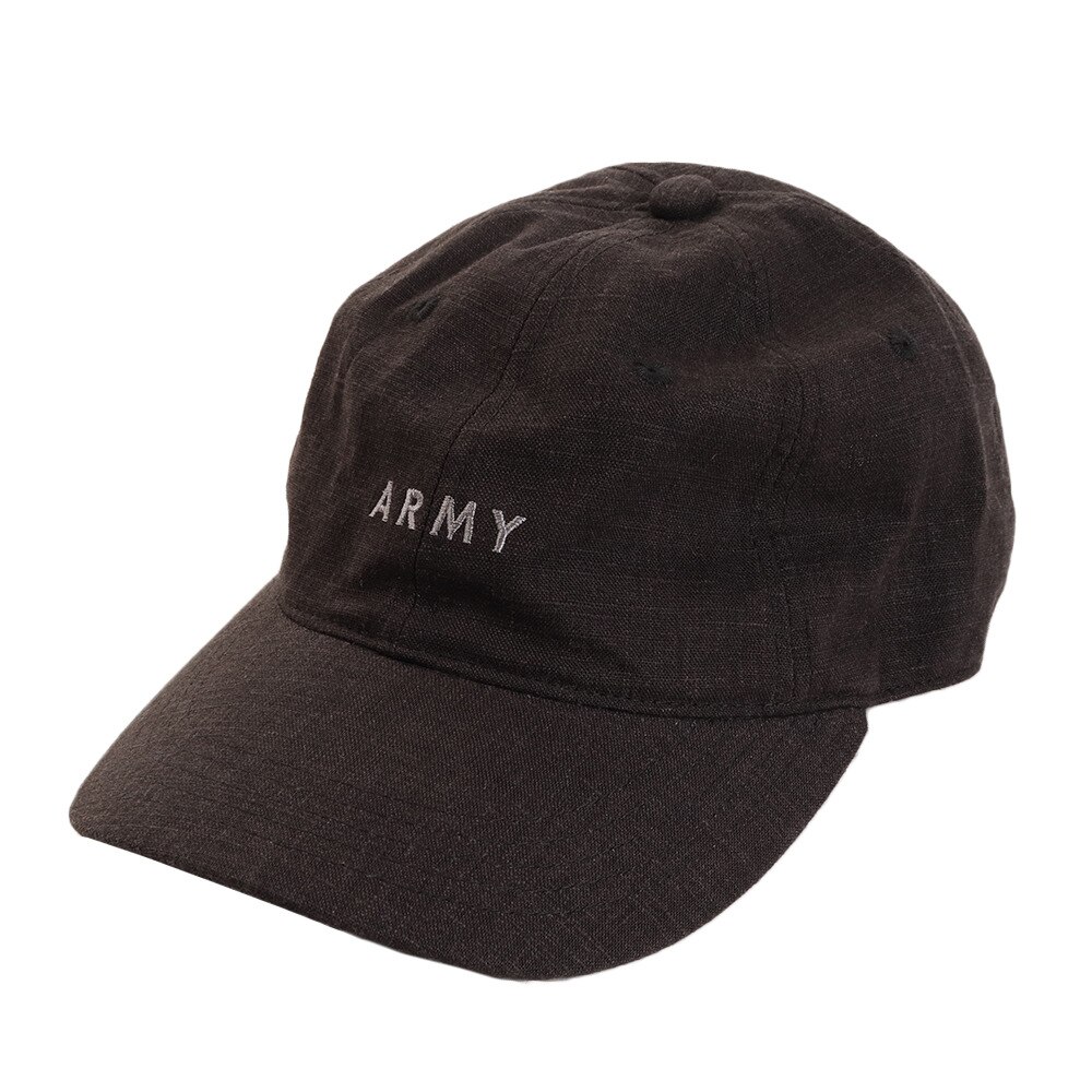  リネン刺繍 ARMY キャップ 897PA9ST1671 BLK