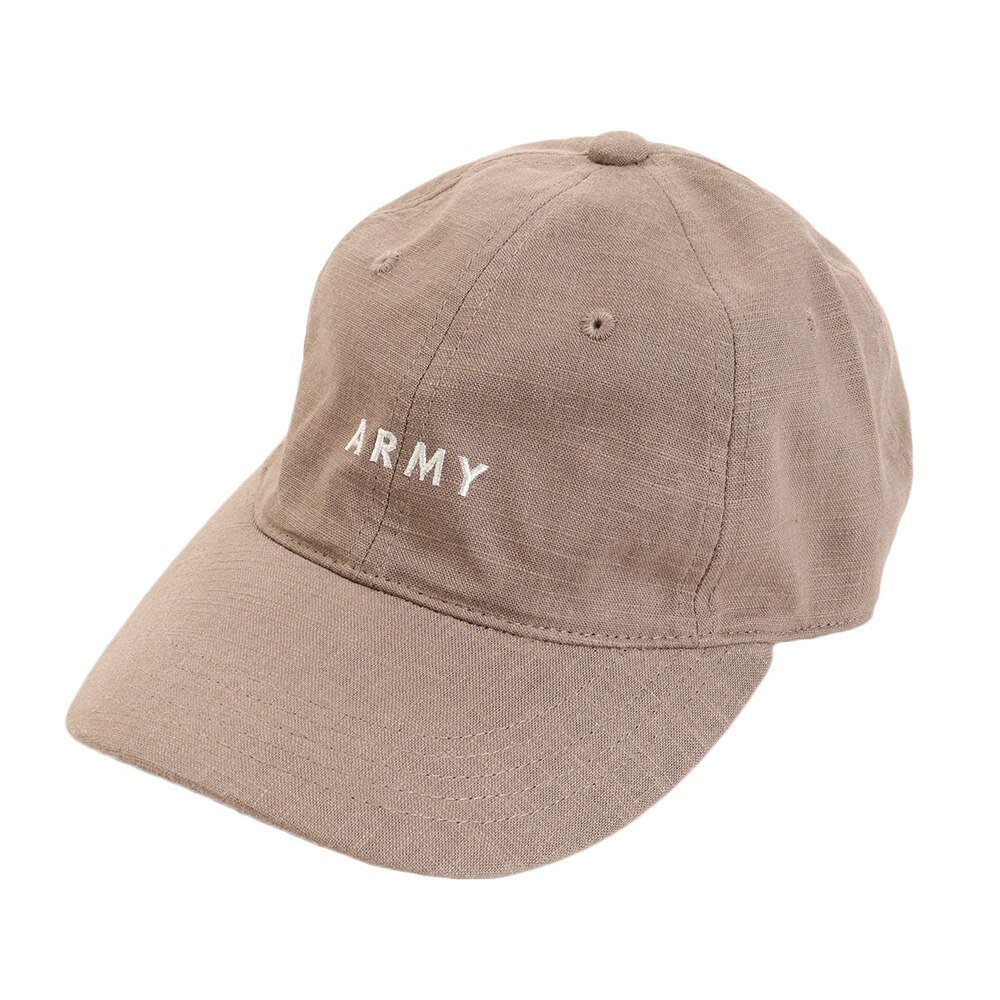  リネン刺繍 ARMY キャップ 897PA9ST1671 BRN