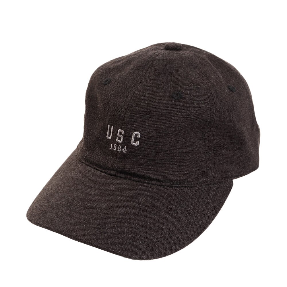 リネン刺繍 USC キャップ 897PA9ST1672 BLK