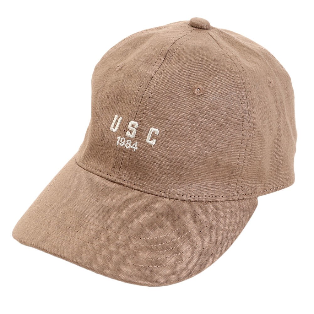  リネン刺繍キャップ USC 897PA9ST1701 BRN