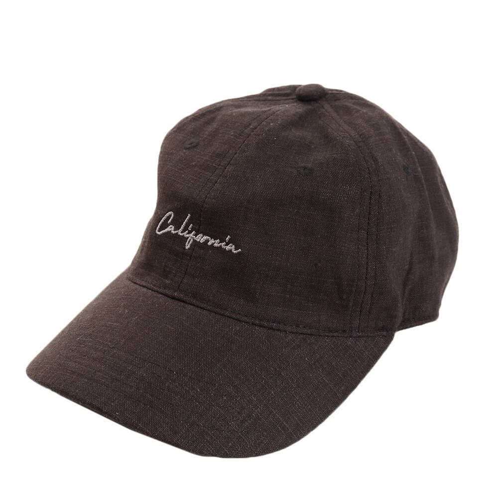  リネン刺繍キャップ Calif 897PA9ST1703 BLK