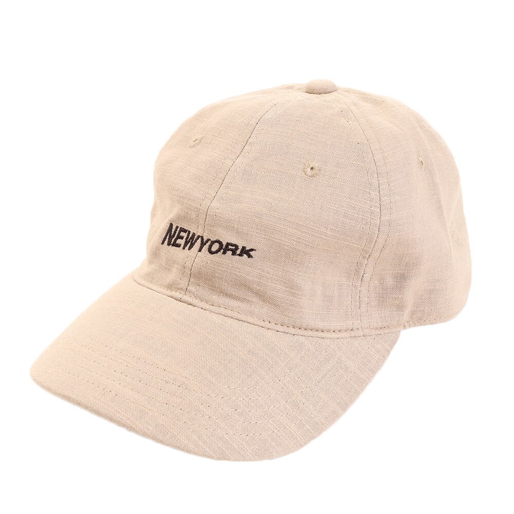 リネン刺繍キャップ NEWYORK 897PA9ST1706 BEG