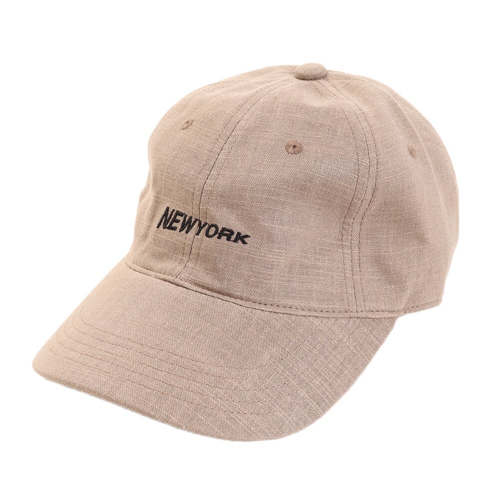  リネン刺繍キャップ NEWYORK 897PA9ST1706 BRN