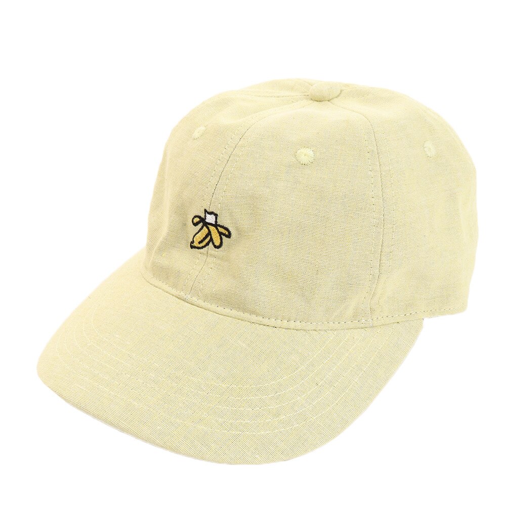  リネン刺繍キャップ banana 897PA9ST1718 YEL