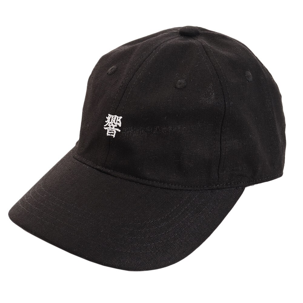  リネン刺繍キャップ HIBIKI 897PA9ST1727 BLK