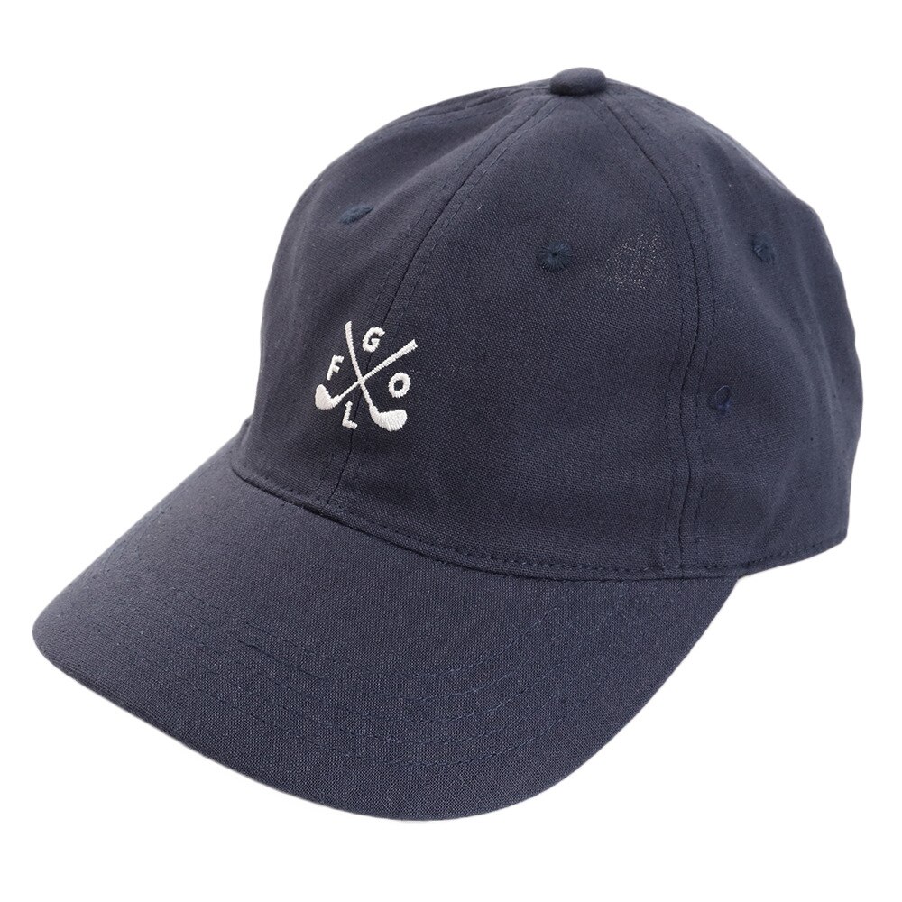  リネン刺繍キャップ GOLF 897PA9ST1742 NVY