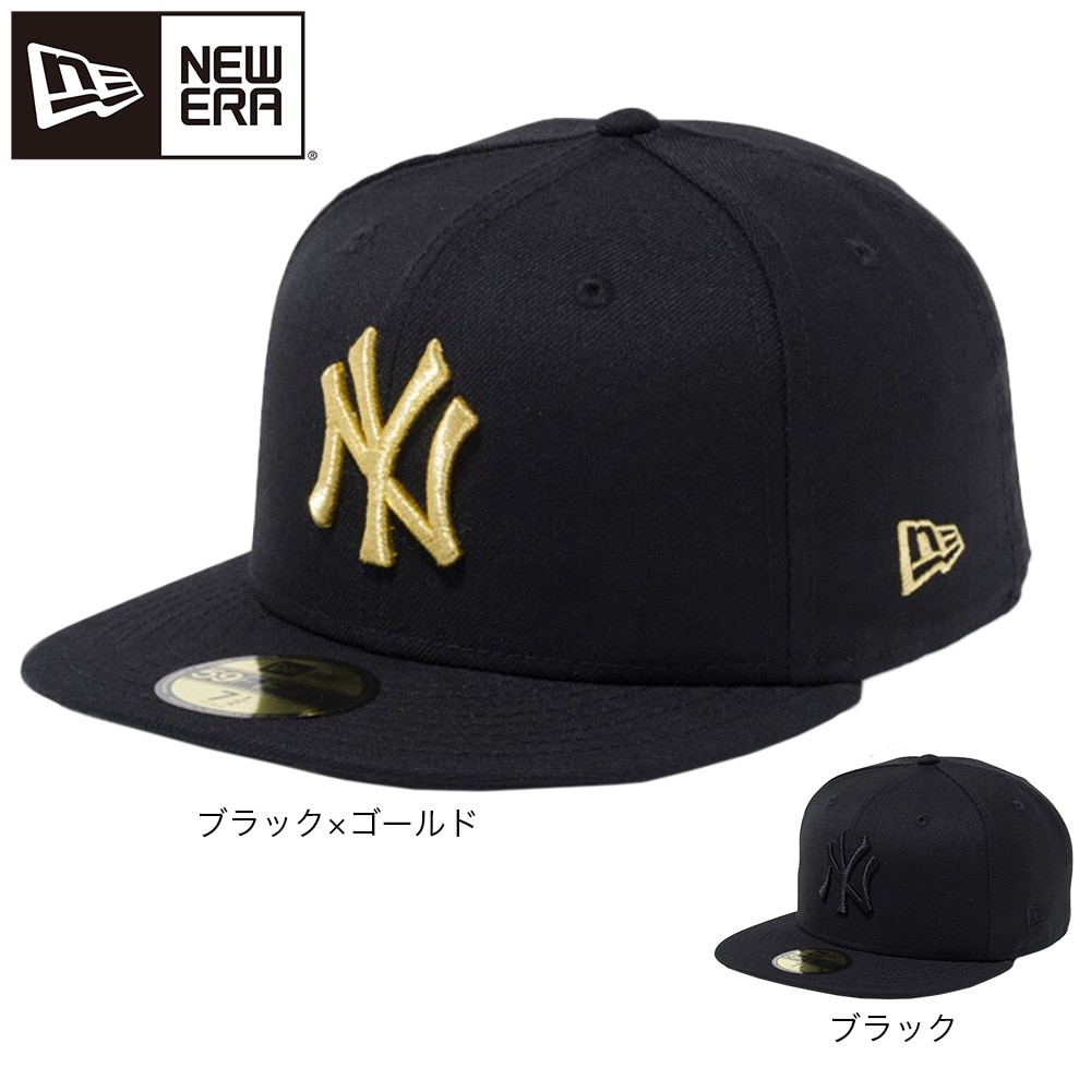 ニューエラ（NEW ERA）（メンズ）帽子 キャップ 59FIFTY ニューヨーク・ヤンキース キャップ 黒 12336664 日よけ MLB