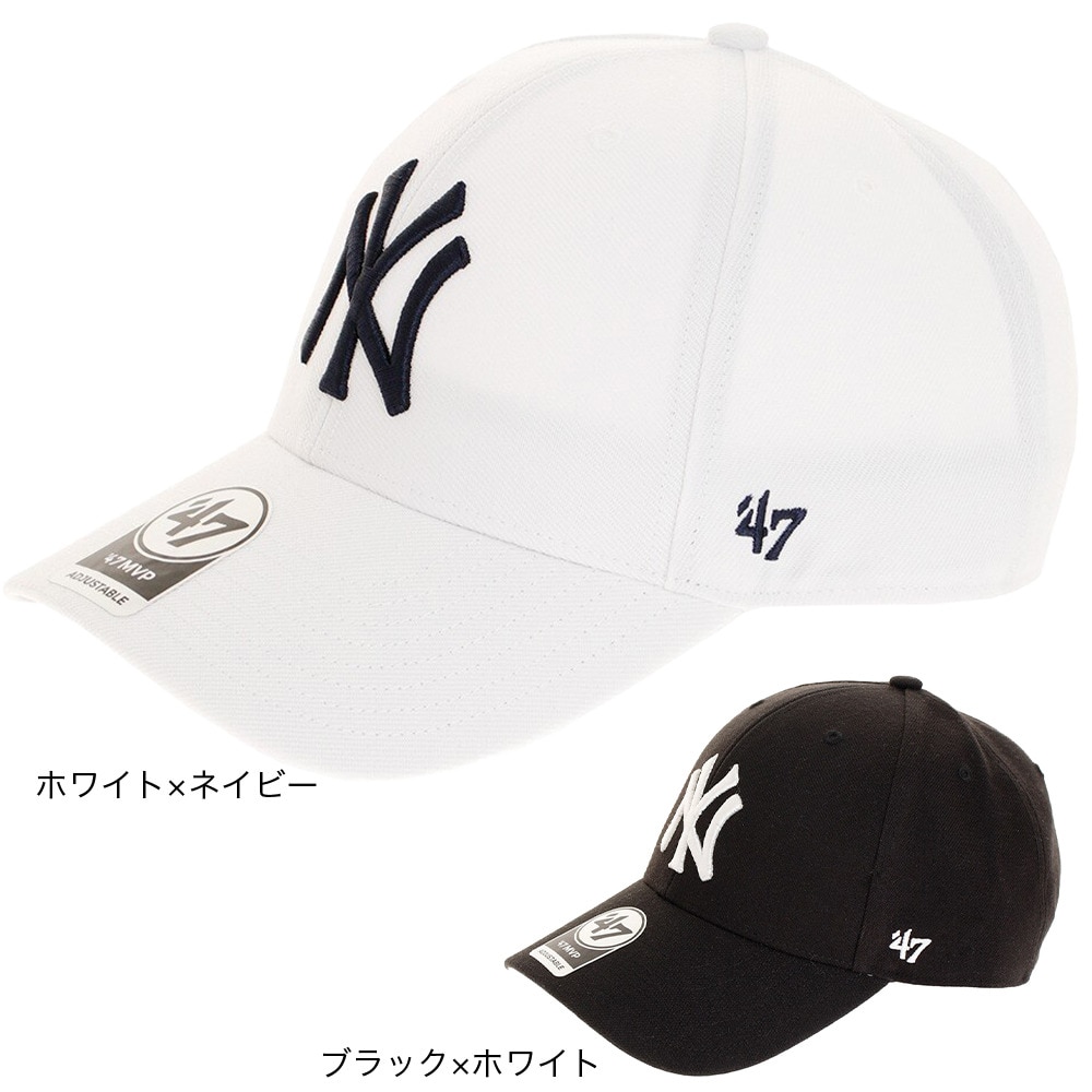 フォーティーセブン（47）（メンズ）帽子 メンズ ヤンキース MVP キャップ B-MVP17WBV-BLK 日よけ