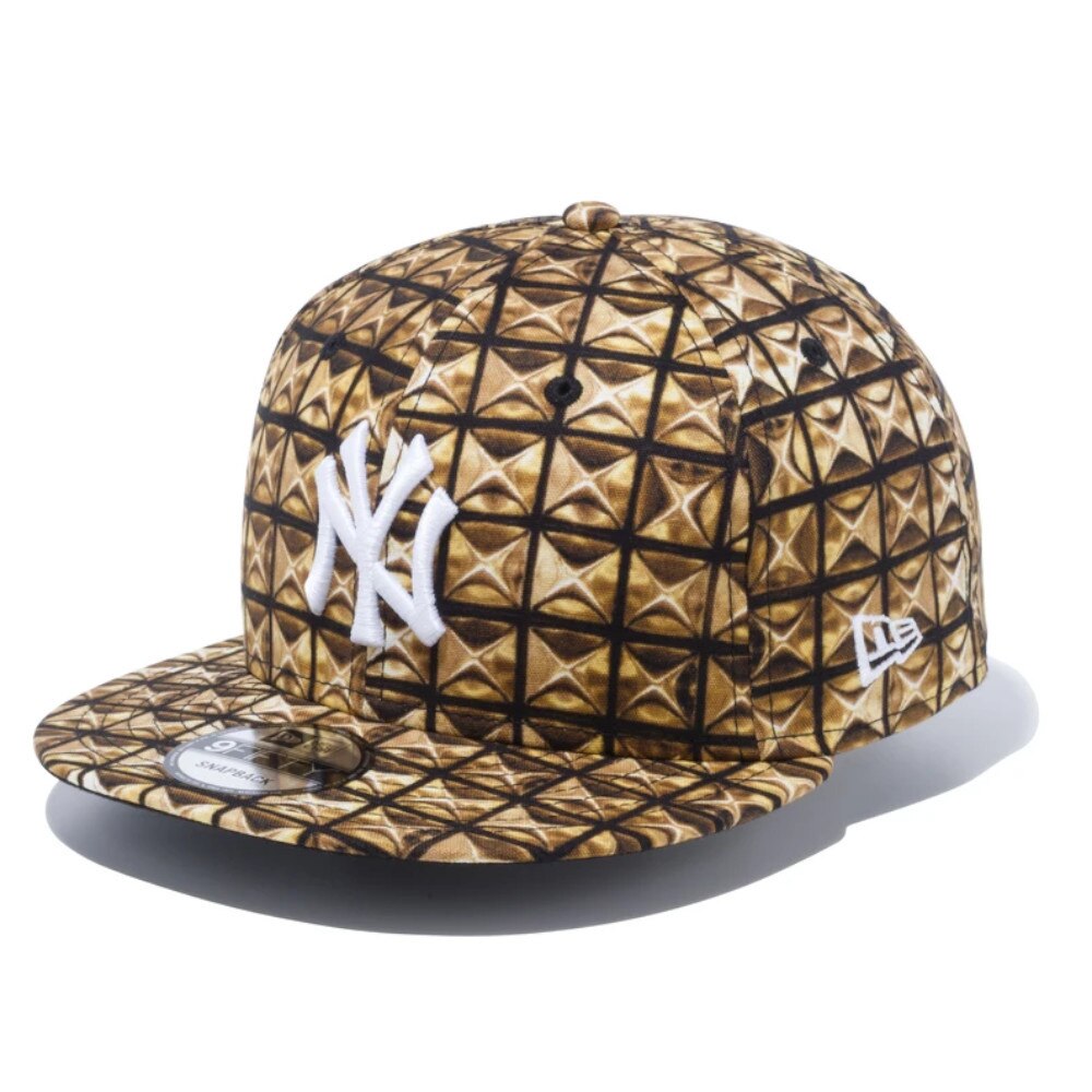  9FIFTY スタッズファブリック ニューヨーク・ヤンキース ゴールド オールオーバープリント 12326155