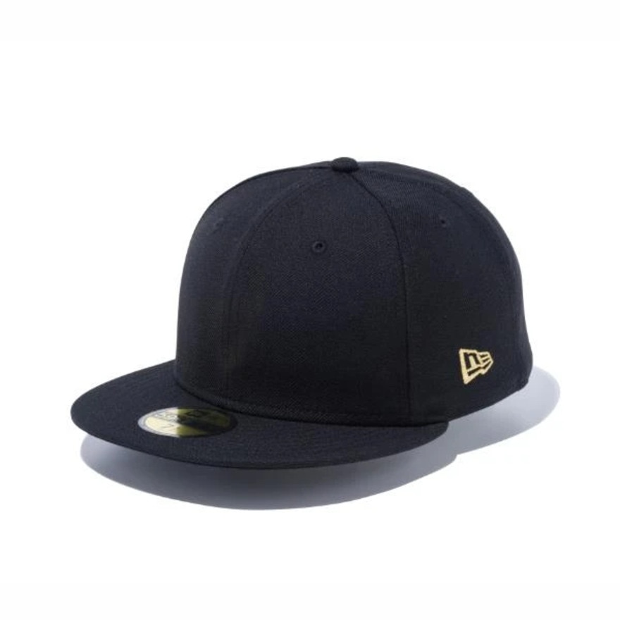 ニューエラ（NEW ERA）（メンズ）帽子 キャップ 59FIFTY ベーシック ブラック ゴールドフラッグ 12336680