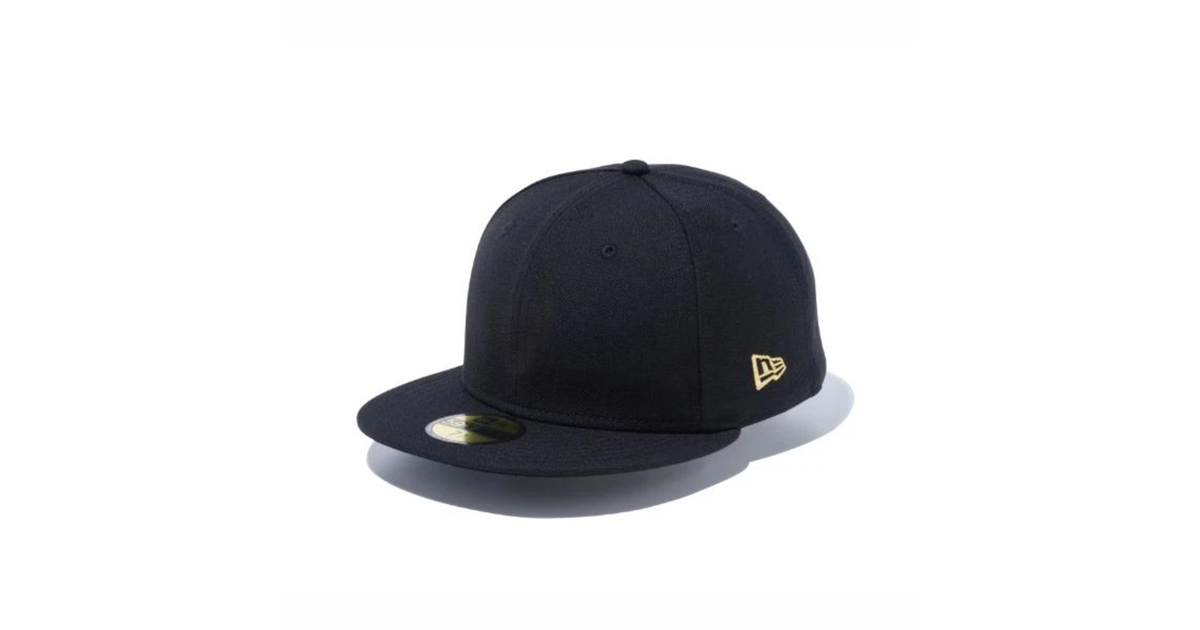 ニューエラ｜帽子 キャップ 59FIFTY ベーシック ブラック ゴールドフラッグ 12336680 - スポーツ用品はスーパースポーツゼビオ