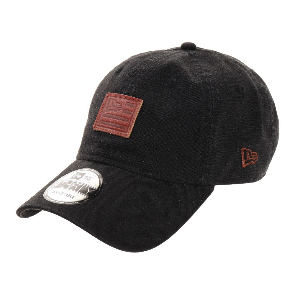  9THIRTY ダックキャンバス レザーパッチ フラッグロゴキャップ 12653811