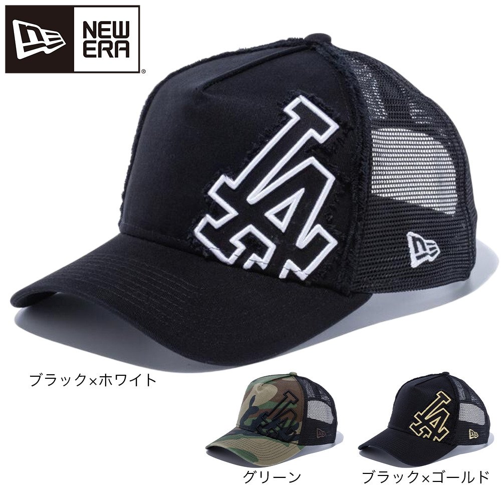 ニューエラ（NEW ERA）（メンズ、レディース）9FORTY A-Frame トラッカー Battalion ロサンゼルス・ドジャース キャップ 12746916 MLB 大きいサイズ