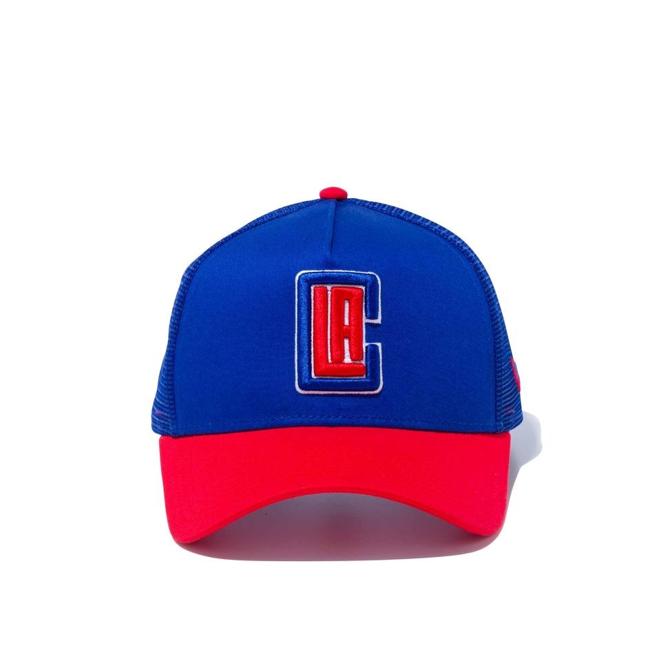 ニューエラ（NEW ERA）（メンズ、レディース）9FORTY A-Frame トラッカー ロサンゼルス・クリッパーズ キャップ 12746921 帽子 大きいサイズ
