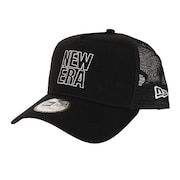 ニューエラ(NEW ERA)(メンズ)帽子 9FORTY A-Frame トラッカー スクエアニューエラ アウトライン キャップ 13059205