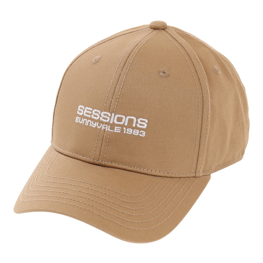 セッションズ（SESSIONS）（メンズ）プレーンロゴキャップ 218214 BEG 帽子