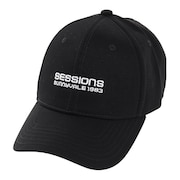 セッションズ（SESSIONS）（メンズ）プレーンロゴキャップ 218214 BLK 帽子