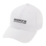 セッションズ（SESSIONS）（メンズ）プレーンロゴキャップ 218214 WHT 帽子