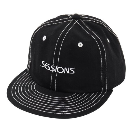 セッションズ（SESSIONS）（メンズ）カラーステッチBBキャップ 218219 BLK