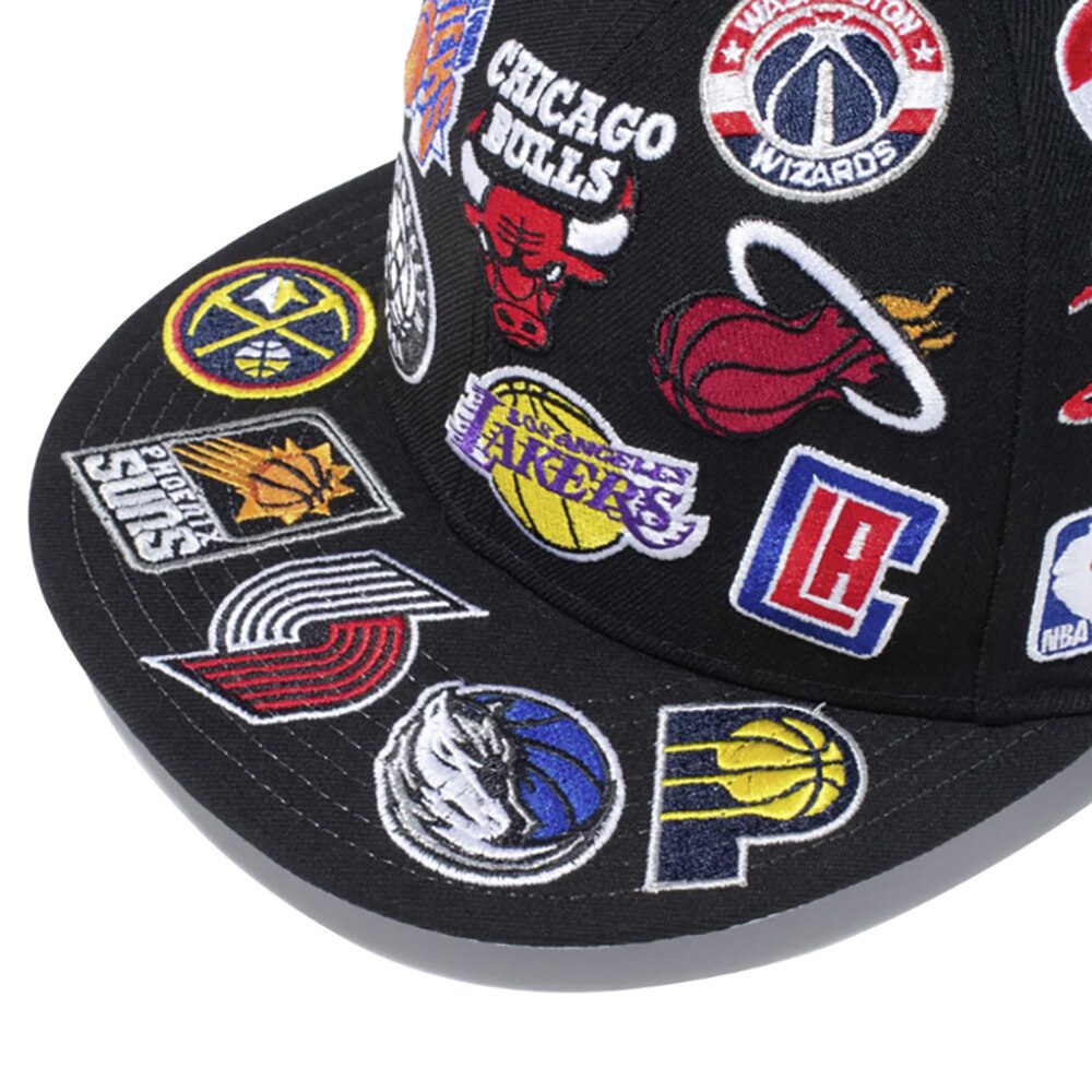 選べる配送時期 【NEW ERA】レア NBA 総柄 キャップ 59fifty 刺繍 