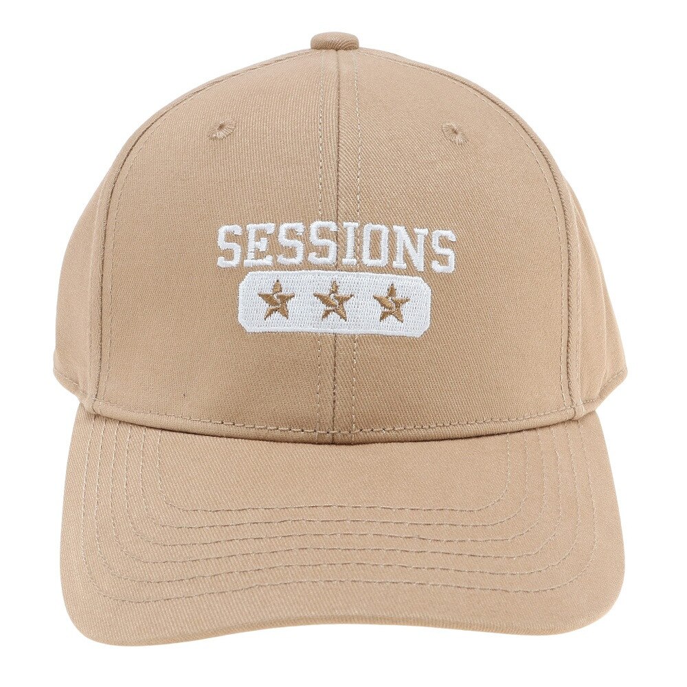 SESSIONS（メンズ）カレッジスタイルロゴ キャップ 22800236 BEG