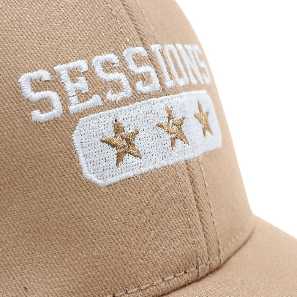SESSIONS（メンズ）カレッジスタイルロゴ キャップ 22800236 BEG