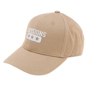 セッションズ（SESSIONS）（メンズ）カレッジスタイルロゴ キャップ 22800236 BEG 帽子