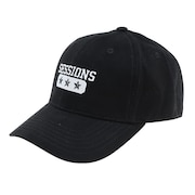 セッションズ（SESSIONS）（メンズ）カレッジスタイルロゴ キャップ 22800236 BLK 帽子