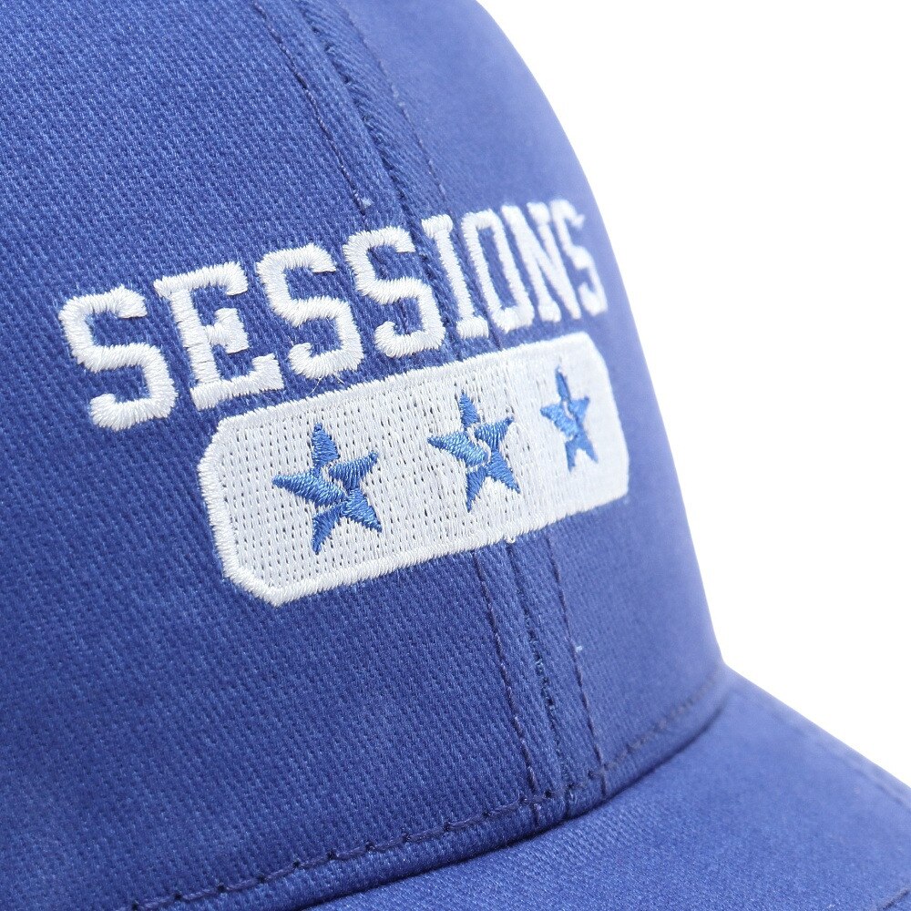 SESSIONS（メンズ）カレッジスタイルロゴ キャップ 22800236 BLU