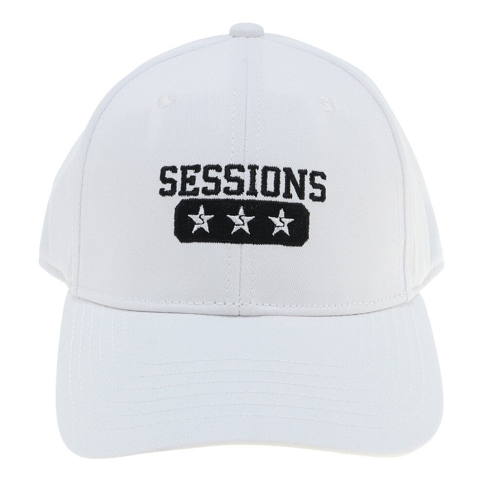 SESSIONS（メンズ）カレッジスタイルロゴ キャップ 22800236 OWHT
