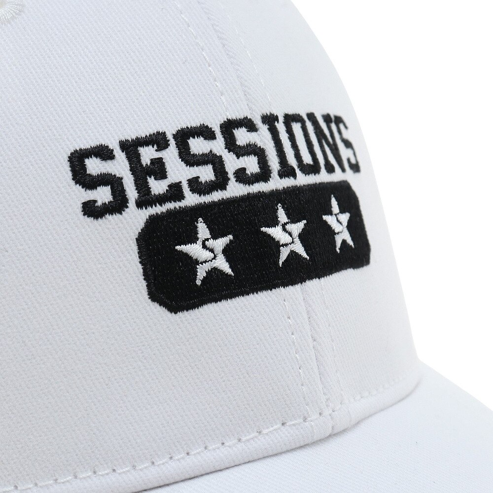 SESSIONS（メンズ）カレッジスタイルロゴ キャップ 22800236 OWHT