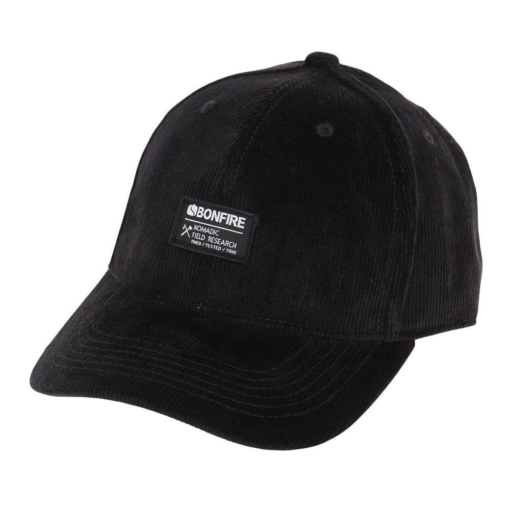 ボンファイア（Bonfire）（メンズ）コーデュロイプレーンキャップ 20BNF2FST2264 BLK 帽子