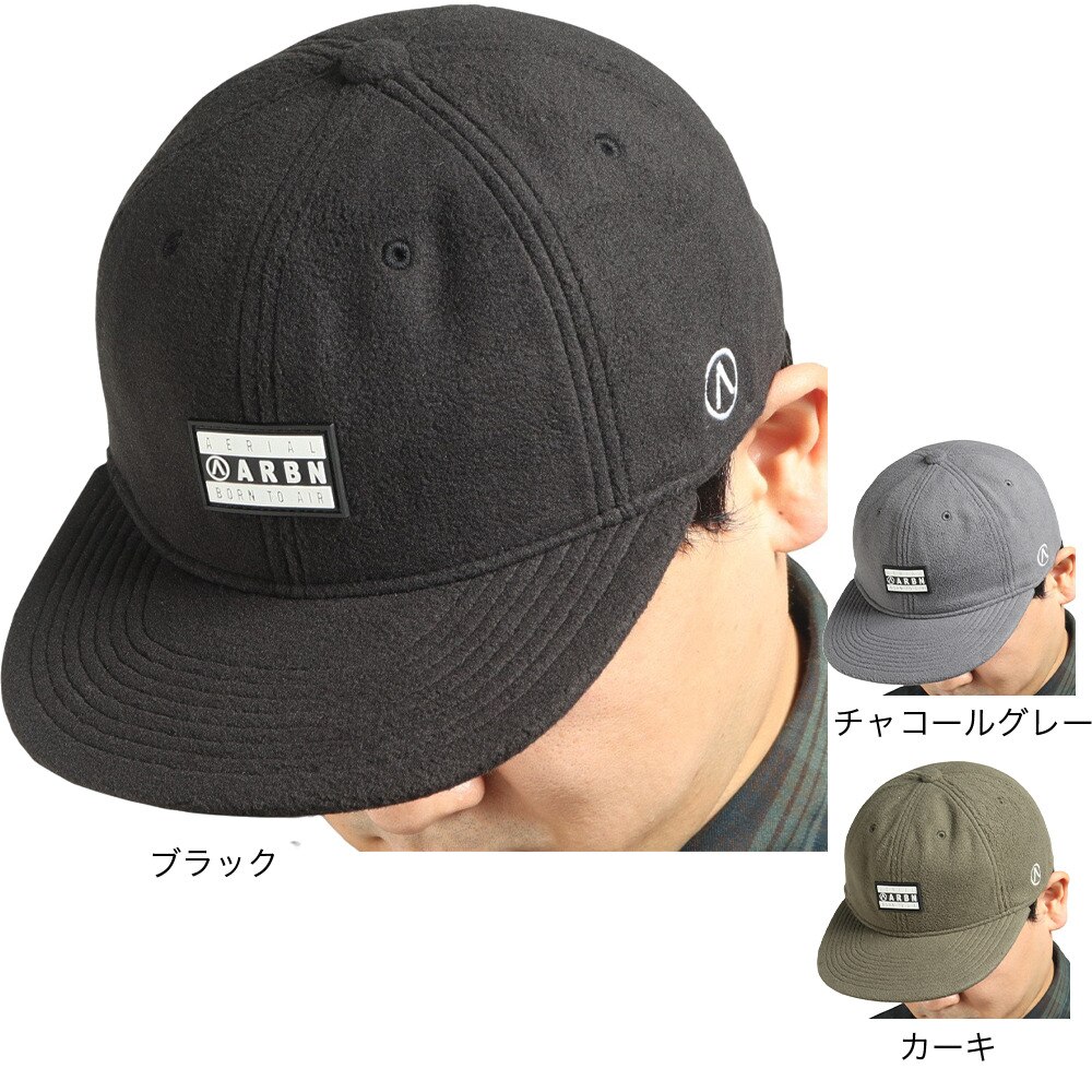 エアボーン（ARBN）（メンズ）ワッペン ベースボールキャップ ARBN2022FWC003 BLK
