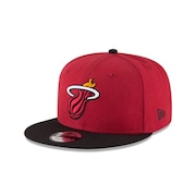 (メンズ、レディース)キャップ 9FIFTY NBA マイアミ・ヒート バイザー 13552031 帽子