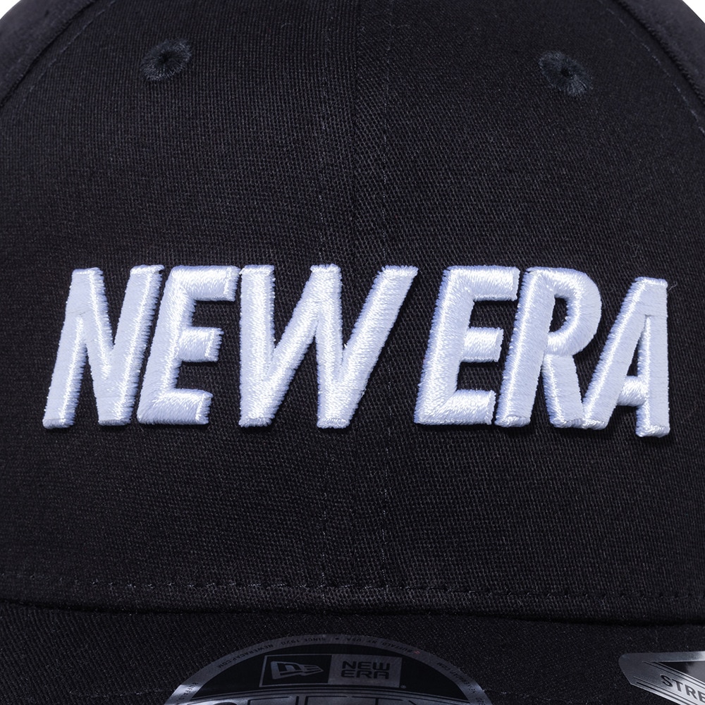 ニューエラ（NEW ERA）（メンズ）9FIFTY ストレッチスナップ ワードマークロゴ ブラック×ホワイト キャップ 13552069 帽子