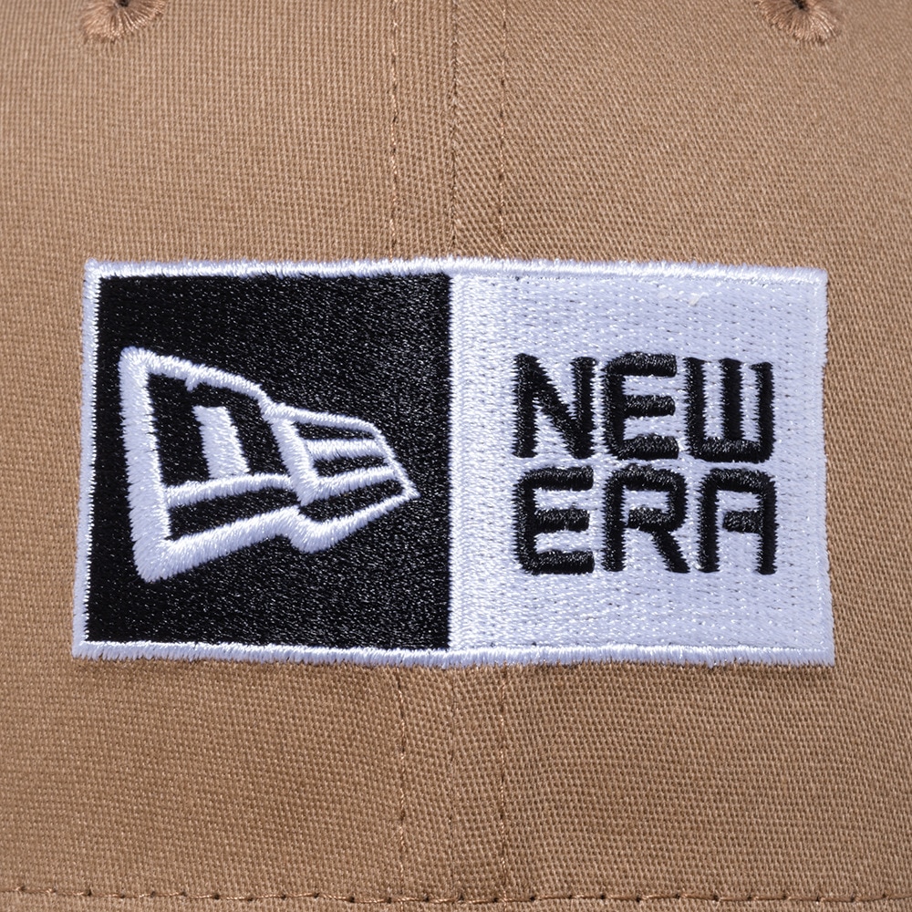 ニューエラ（NEW ERA）（メンズ）9FIFTY ストレッチスナップ ボックスロゴ カーキ×ブラック キャップ 13552071 帽子