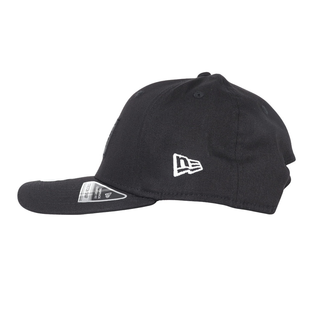 ニューエラ（NEW ERA）（メンズ）9FIFTY ストレッチスナップ ボックスロゴ ブラック×ブラック キャップ 13552073 帽子