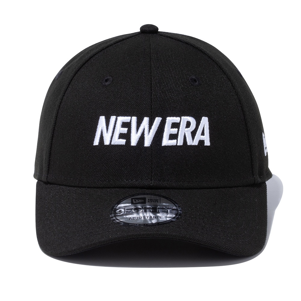 ニューエラ（NEW ERA）（メンズ）9FORTY ワードマークロゴ ブラック×ホワイト キャップ 13552080 帽子 大きいサイズ