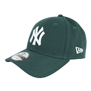 ニューエラ（NEW ERA）（メンズ、レディース）9FORTY ニューヨーク・ヤンキース ダークグリーン×ホワイト キャップ 13552082 MLB 帽子