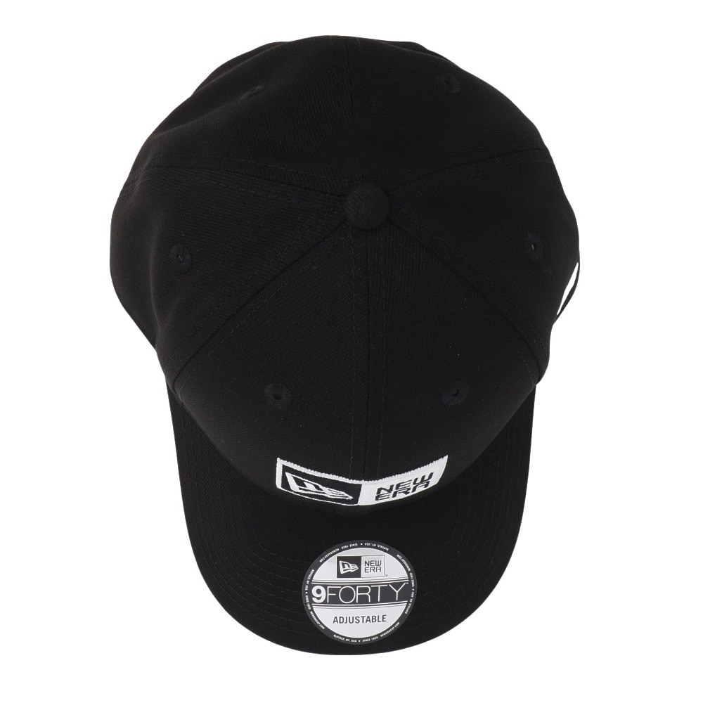 ニューエラ（NEW ERA）（メンズ）9FORTY ボックスロゴ ブラック×ホワイト キャップ 13552085 帽子 大きいサイズ