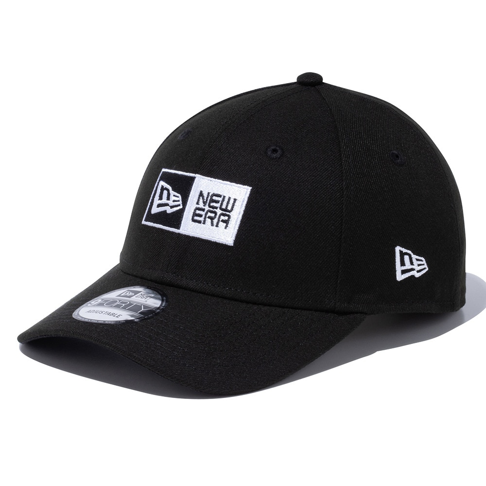 ニューエラ（NEW ERA）（メンズ）9FORTY ボックスロゴ ブラック×ホワイト キャップ 13552085 帽子 大きいサイズ