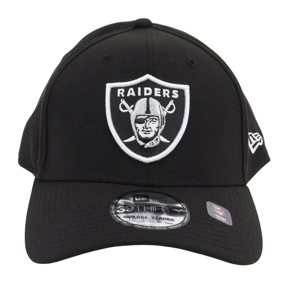 ニューエラ（NEW ERA）（メンズ、レディース）39THIRTY ラスベガス・レイダース ブラック×チームカラー 13552134 帽子 大きいサイズ