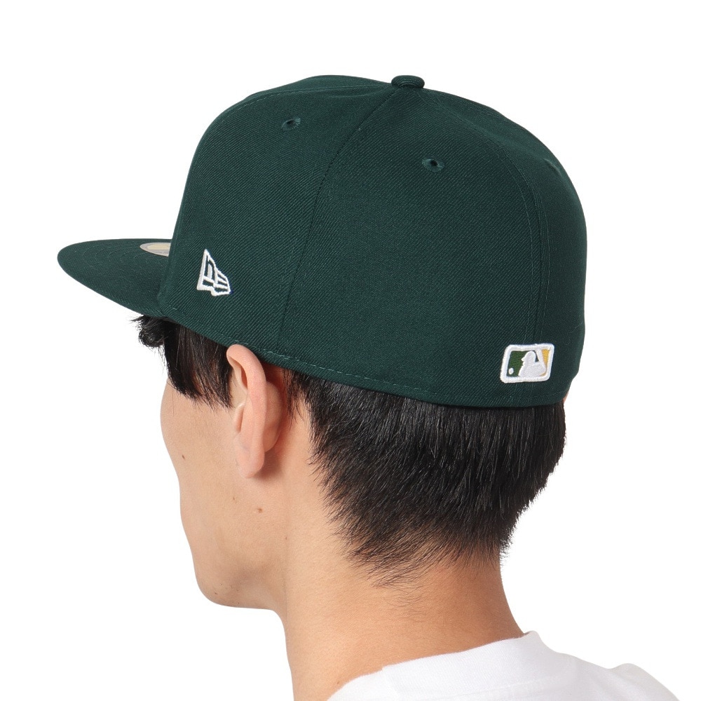 ニューエラ（NEW ERA）（メンズ）キャップ 59FIFTY MLBオンフィールド オークランド・アスレチックス ロード 13554984 帽子 吸汗速乾