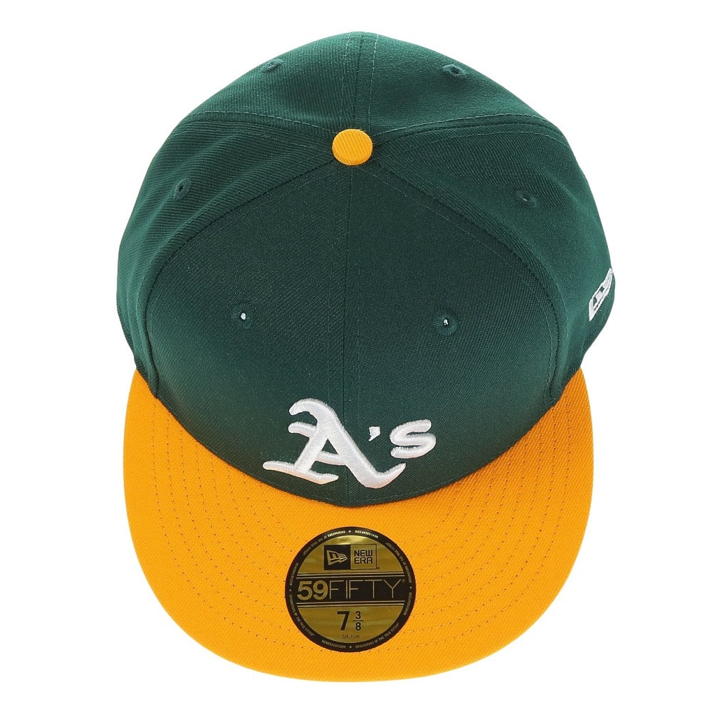 ニューエラ（NEW ERA）（メンズ）59FIFTY MLBオンフィールド オークランド・アスレチックス ホーム 13554985 帽子 吸汗速乾
