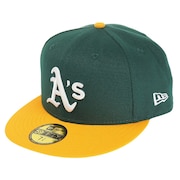 (メンズ)59FIFTY MLBオンフィールド オークランド・アスレチックス ホーム 13554985 帽子 吸汗速乾