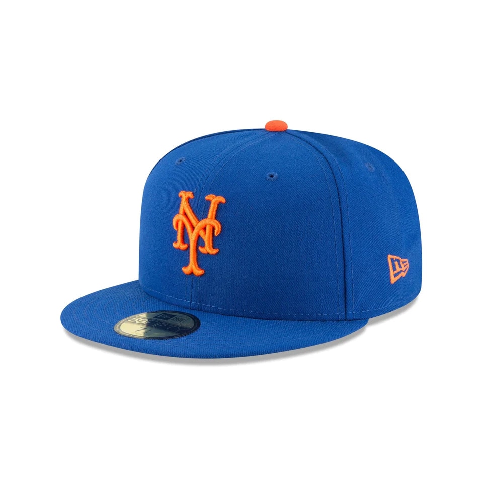 NEW ERA 59FIFTY MLBオンフィールド ニューヨーク・メッツ ゲーム キャップ 13554988 帽子 吸汗速乾 S 43 帽子