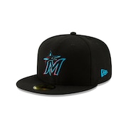 ニューエラ（NEW ERA）（メンズ、レディース）キャップ 59FIFTY MLBオンフィールド マイアミ・マーリンズ ゲーム 13554993 帽子